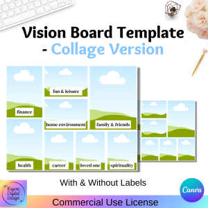 Vision Board Template - Collage Version