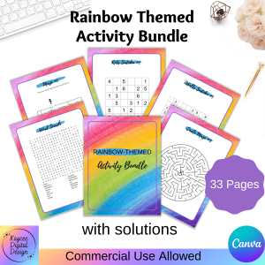Rainbow Themed -  Activity Bundle