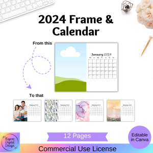 2024 Frame & Calendar Template