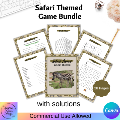 Safari Themed - Game Bundle