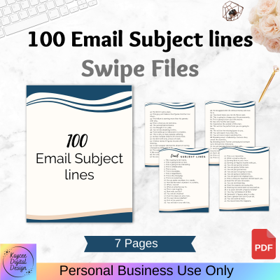 100 Email Subject lines
