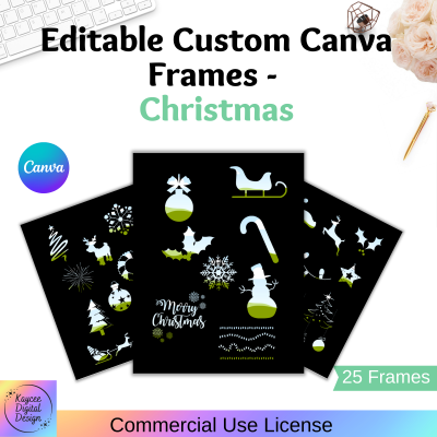 Christmas Themed - Custom Canva Frames