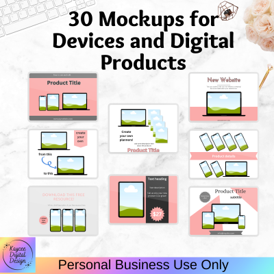 30 Mockups for Devices and Digital Products
