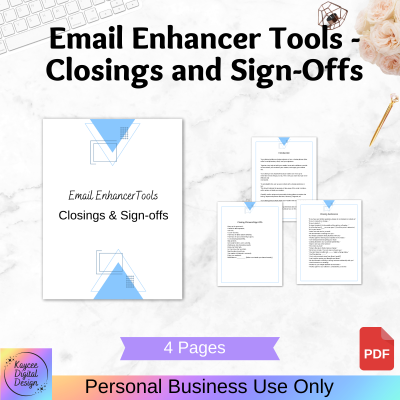 Email Enhancer Tools - Closings and Sign-Offs