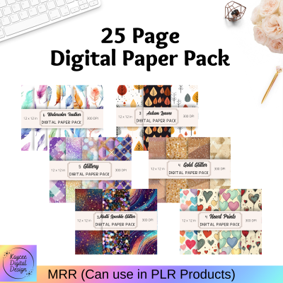 25 Page Digital Paper Pack - MRR