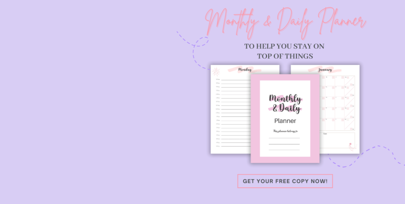 FREE Monthly & Daily Planner